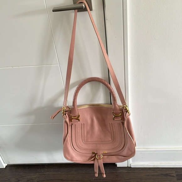 Grained leather Marcie Double Bag. - Picture 4 of 5